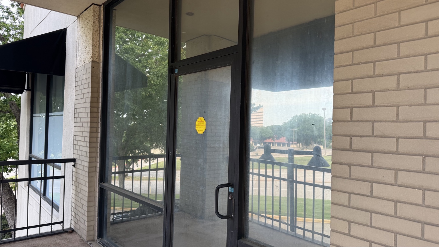 Commercial windows before Shine Bros cleaning